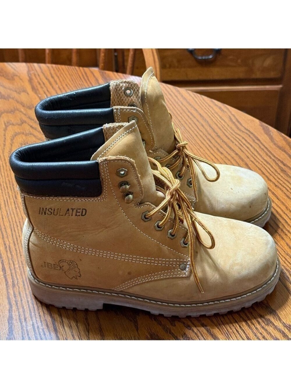 IBEX Insulated Women’s Tan Work Boots Size 8